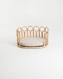 Flos handmade rattan pet bed front view