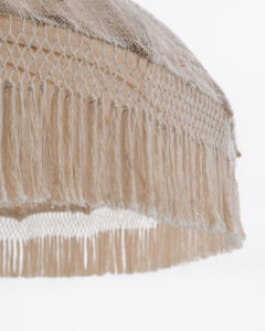 Jawa parasol styled in a modern outdoor space