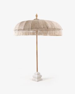 Jawa cotton parasol in soft neutral tones